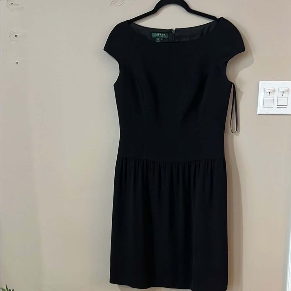 Capulet Black Pleated Sheath Midi Dress